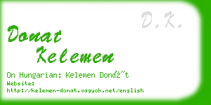 donat kelemen business card